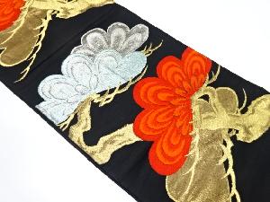 アンティーク　笠松模様織り出し袋帯（材料）